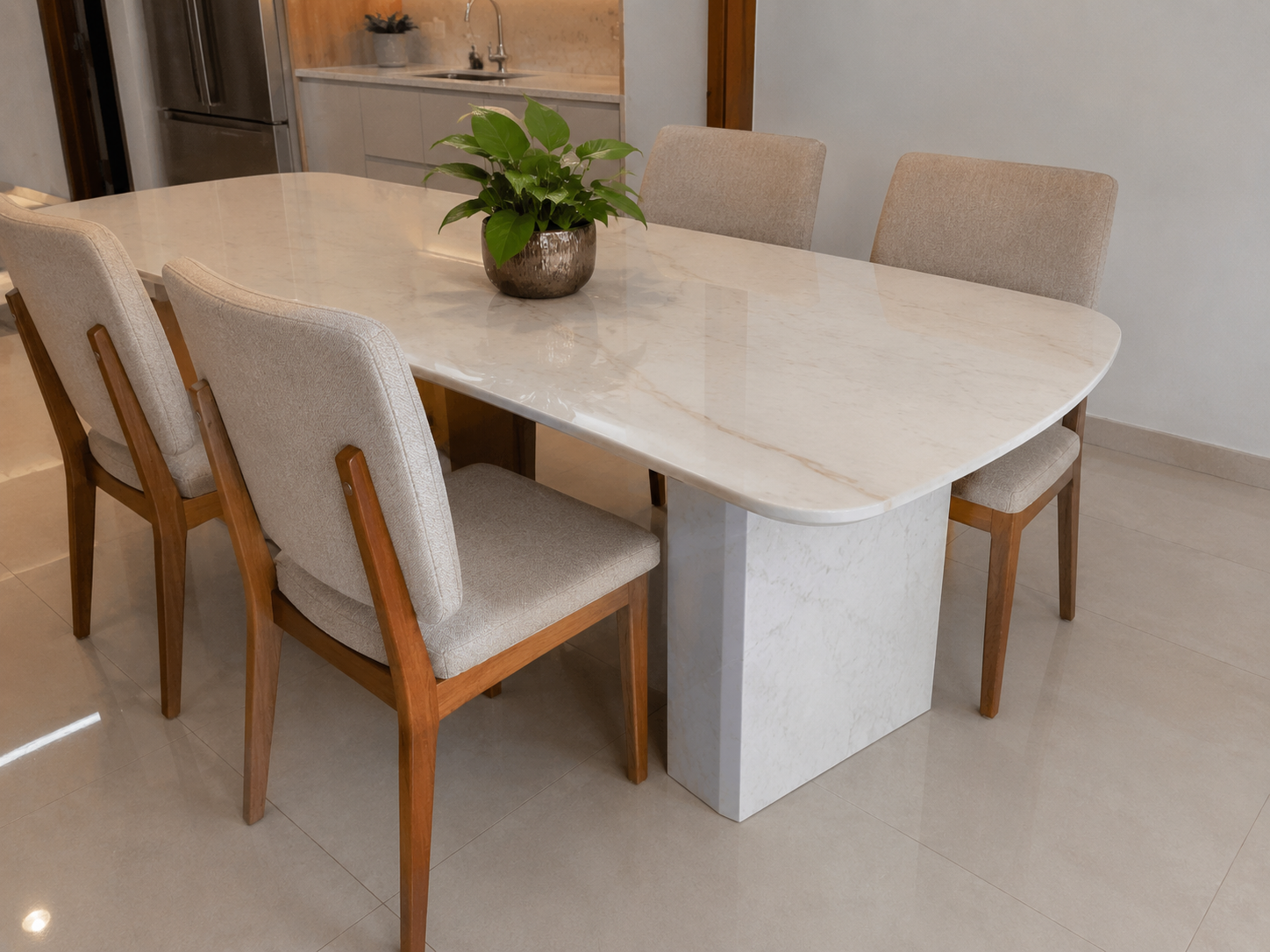 Mesa em mármore sob medida